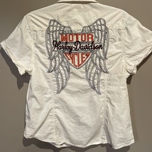 Women’s L Harley Davidson Camp Shirt